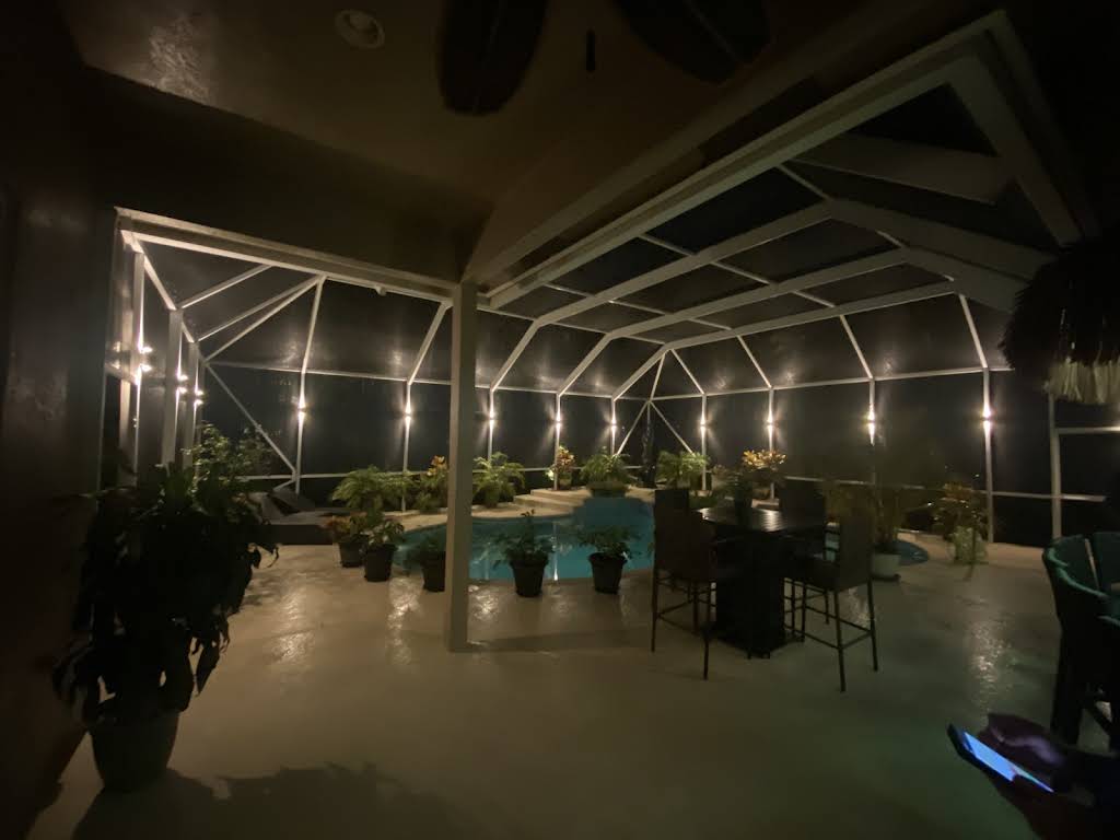 Backyard & Patio Lighting service by S.F. Outdoor Lighting in Boca Raton Florida